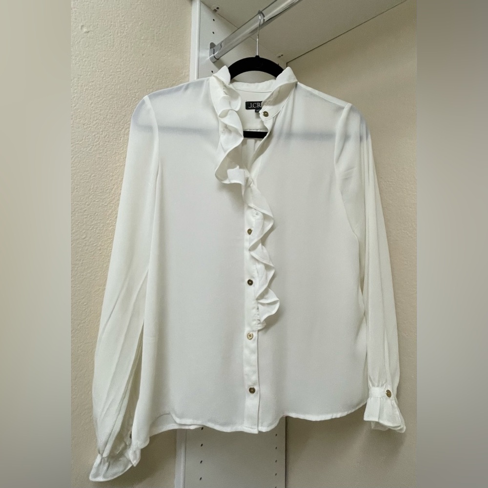 J. Crew drapey cottage top size 0
